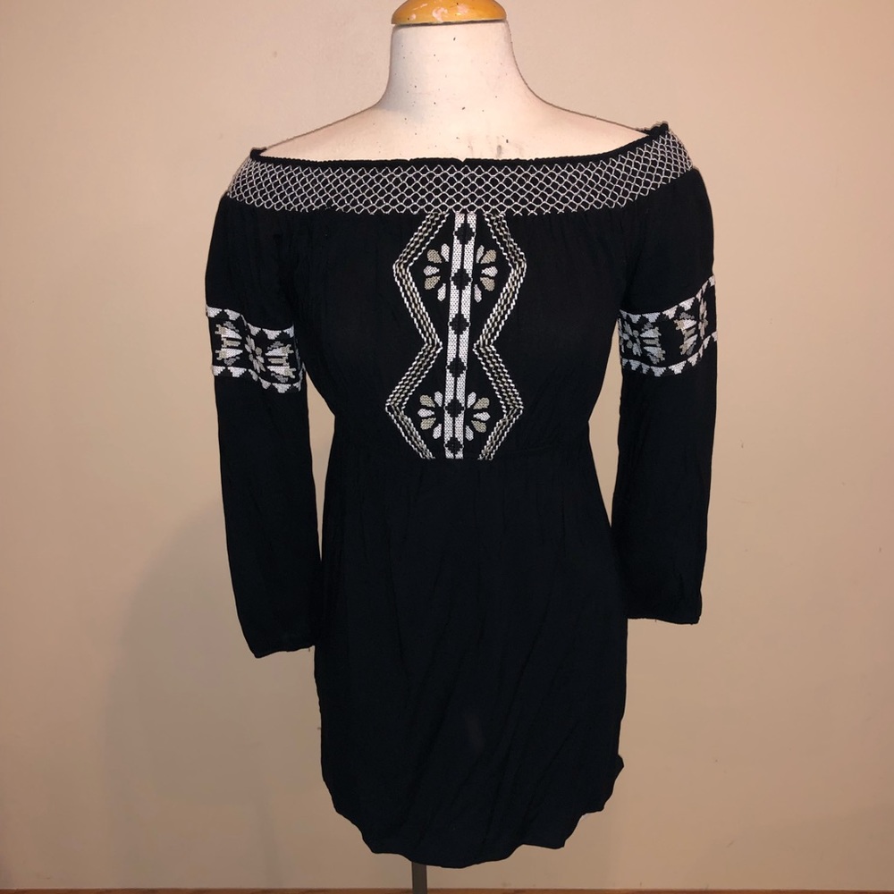 On or off the shoulder dress